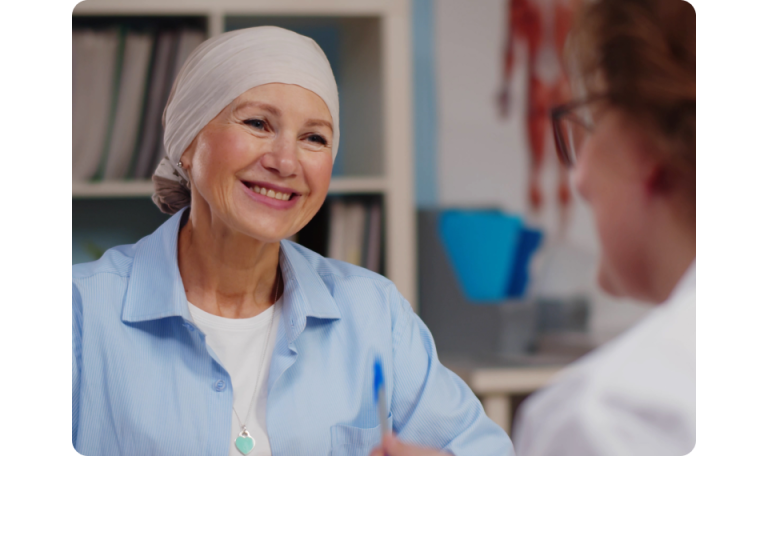 a cancer patient receiving cell and gene therapy at home